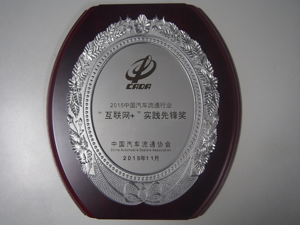 2015中國汽車流通行業(yè)“互聯(lián)網+”實踐先鋒獎